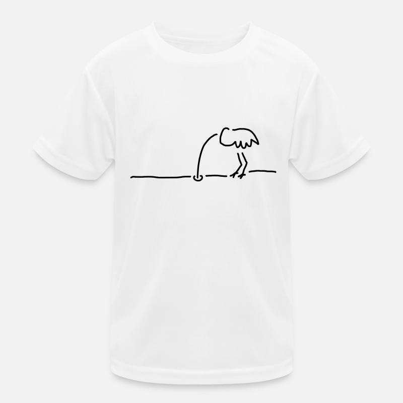 vogel-strauß-taktik Kinder Funktions-T-Shirt