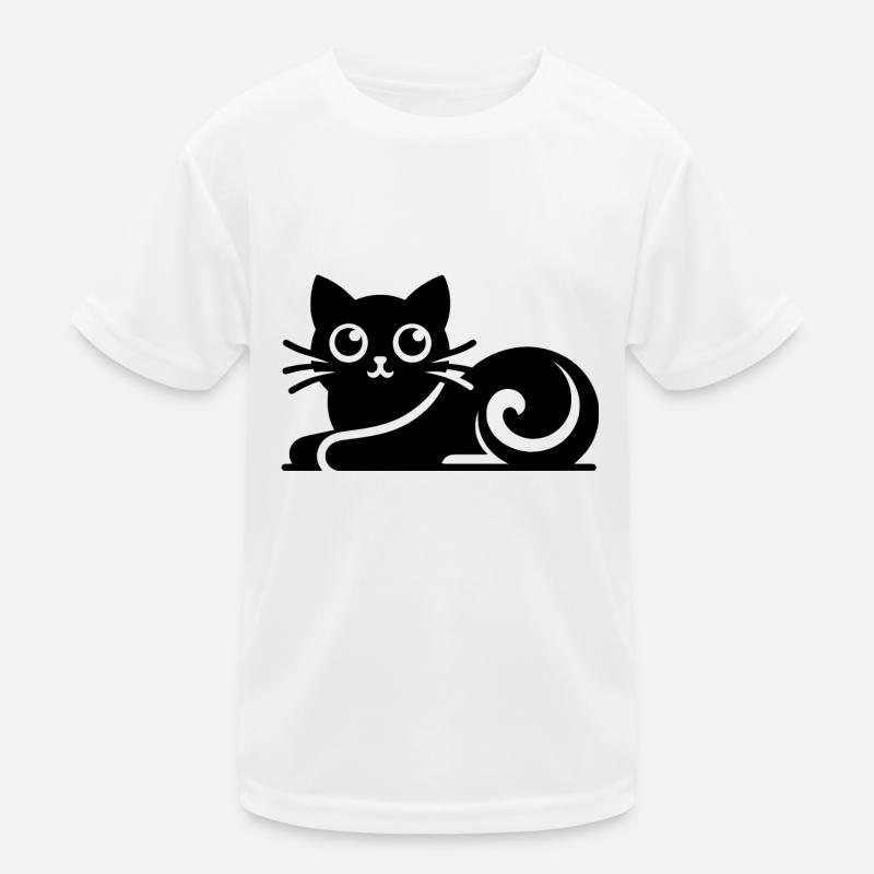 Dessin abstrait de chat T-shirt sport Enfant