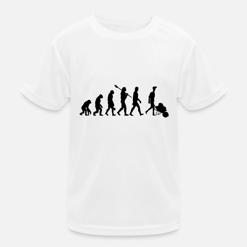 Evolution des Gärtners Kinder Funktions-T-Shirt