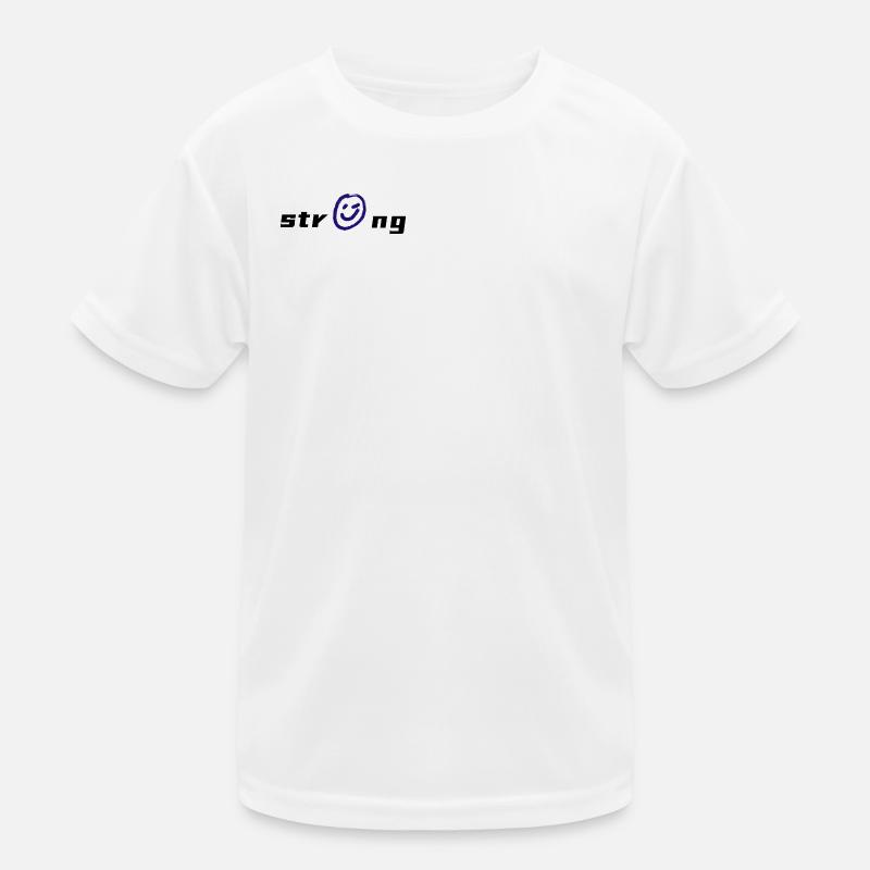 Lebendige -Grafik auf Textil Kinder Funktions-T-Shirt