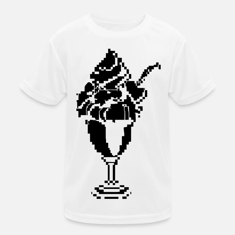 Eisbecher Pixel Kinder Funktions-T-Shirt