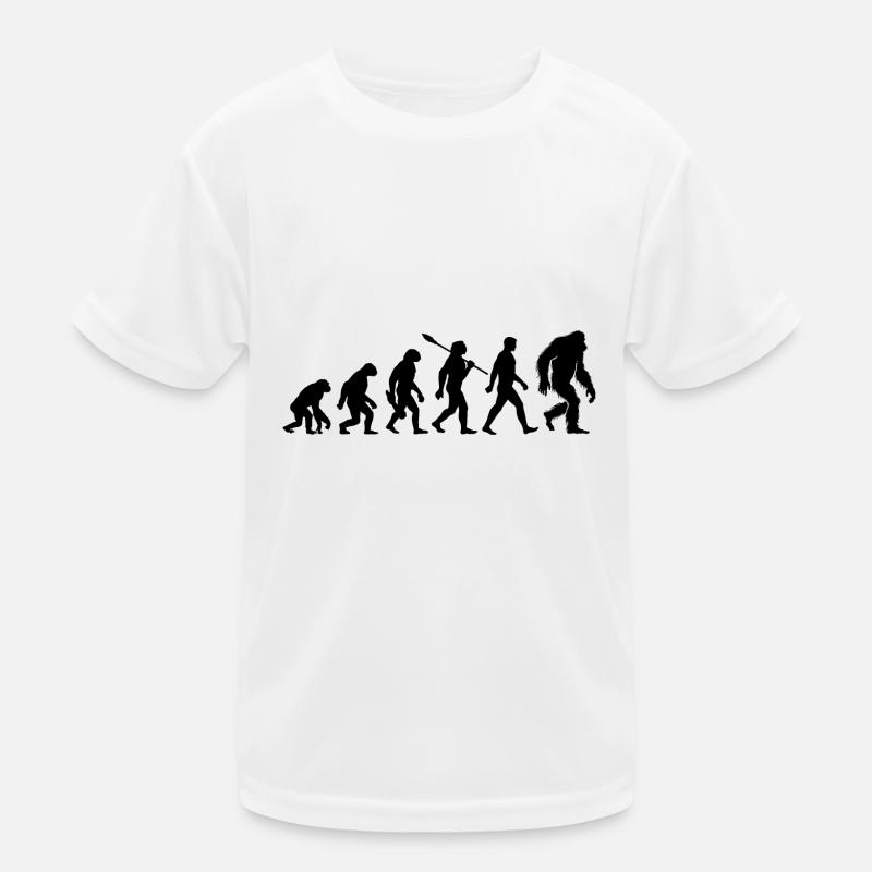 Evolution - Bigfoot - Yeti Kids Functional T-Shirt