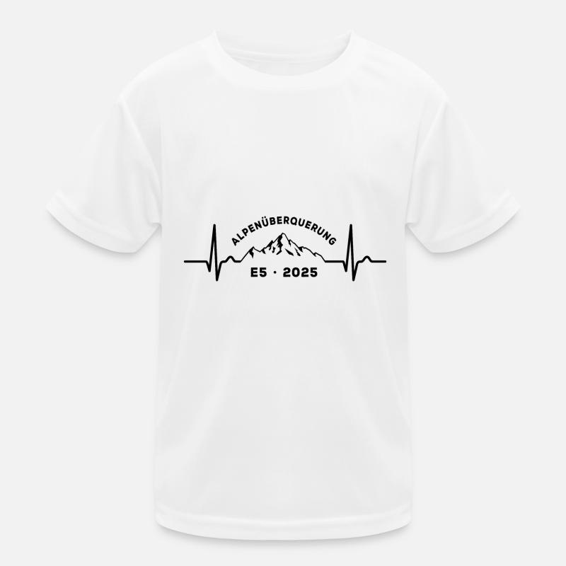 Alpenüberquerung Alpen Überquerung E5 Wandern Kinder Funktions-T-Shirt