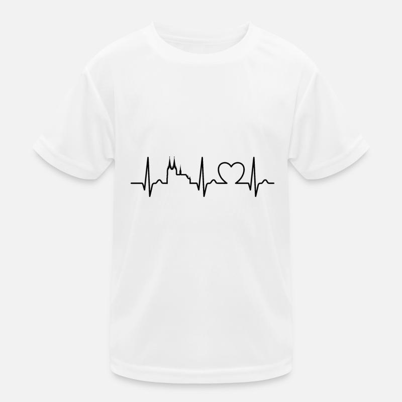 Herzkurve Köln - Reise - Kölner Dom Kinder Funktions-T-Shirt