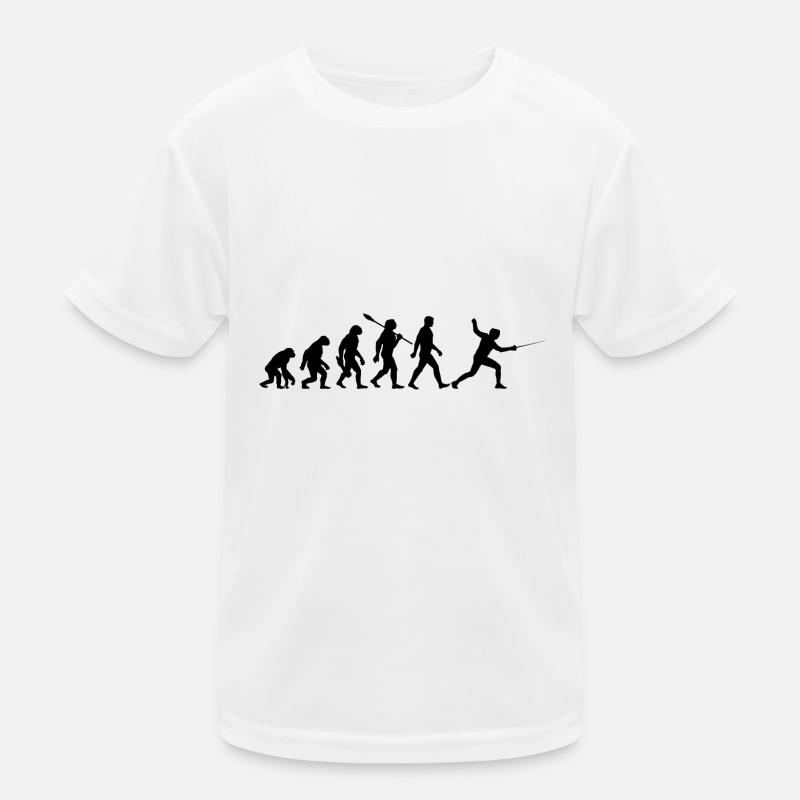 Evolution - Fechten - Fechter - Kampfsport Kinder Funktions-T-Shirt