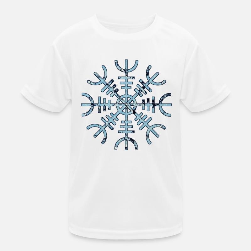 aegishjalmur e 55 Kinder Funktions-T-Shirt