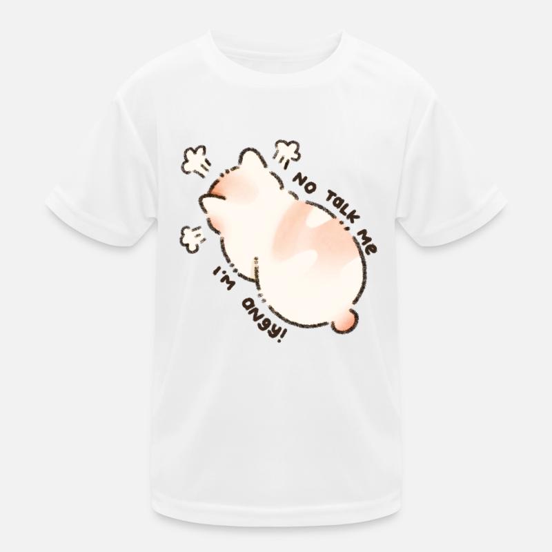 Nein, reden Sie mich, ich bin eine wütende Katze Kinder Funktions-T-Shirt