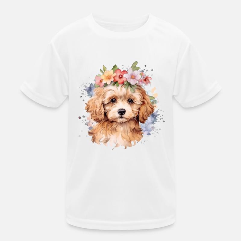 Chiot Cockapoo T-shirt sport Enfant
