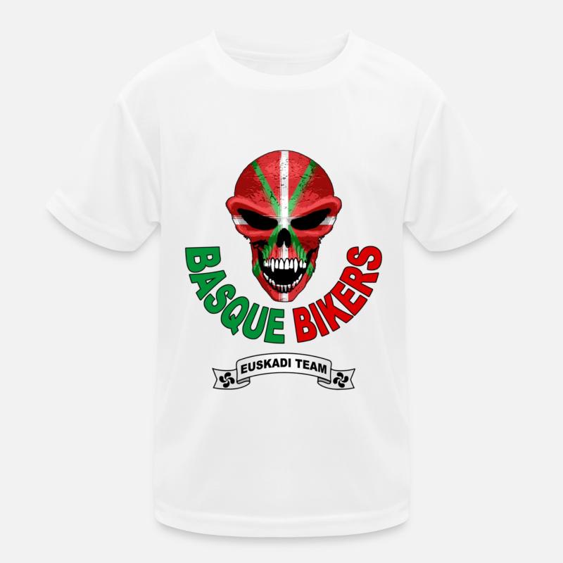 Baskische Biker Kinder Funktions-T-Shirt