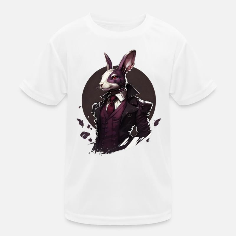 Rabbit with suit Kids Functional T-Shirt