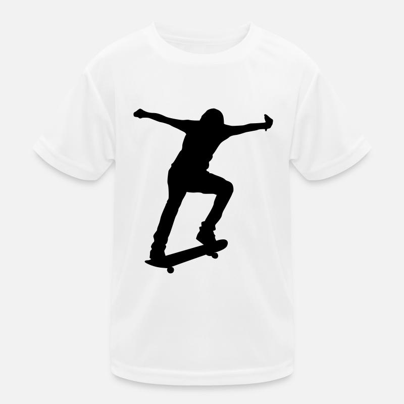 Skateboard Kinder Funktions-T-Shirt