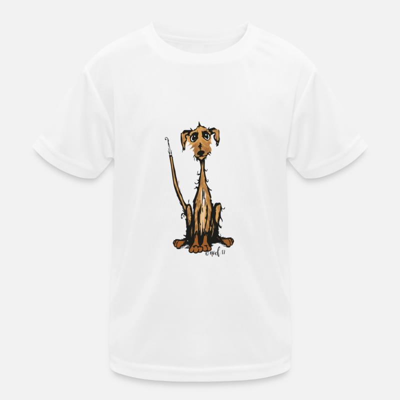 gestromter Hund Kinder Funktions-T-Shirt