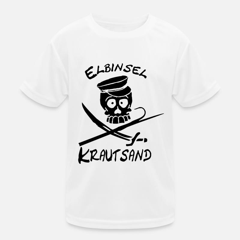 Elbinsel-Krautsand Kinder Funktions-T-Shirt
