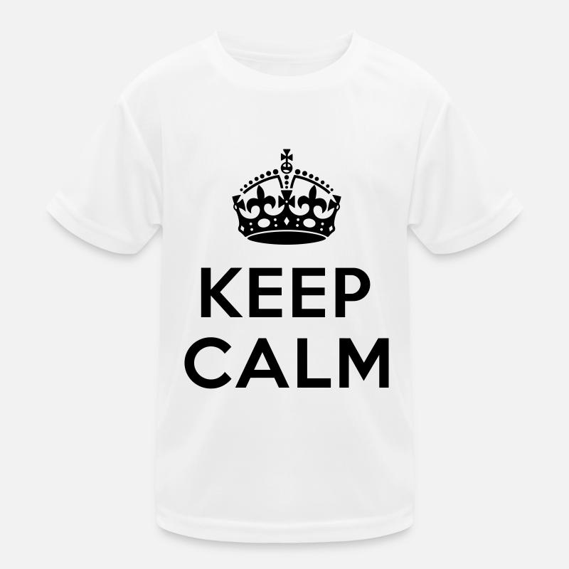 Keep calm Your Text T-shirt sport Enfant