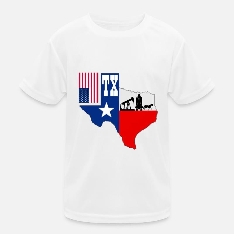 Texas Kinder Funktions-T-Shirt