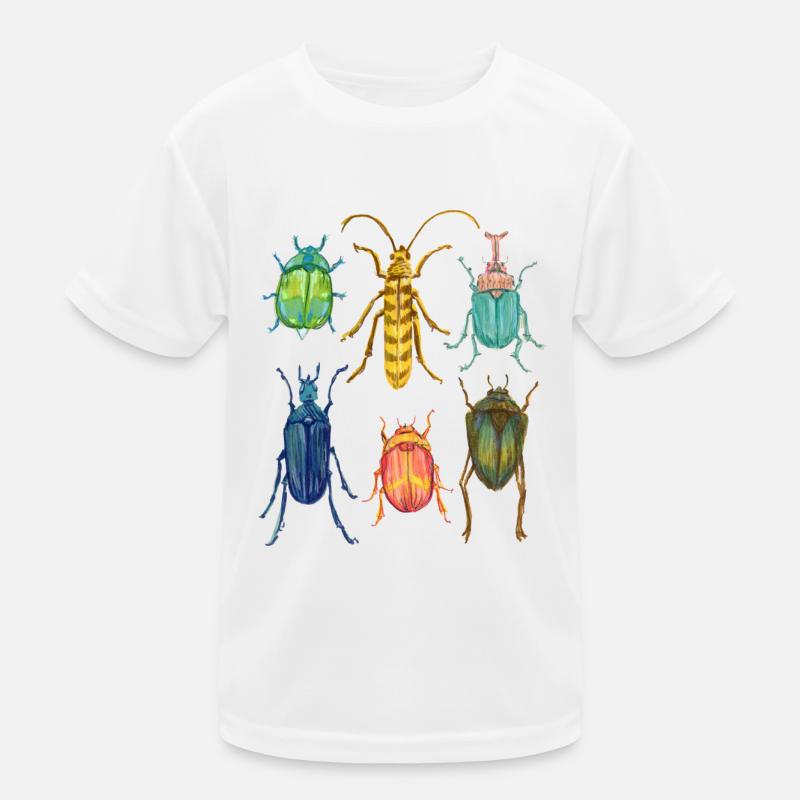 Colorful beetle collection Kids Functional T-Shirt