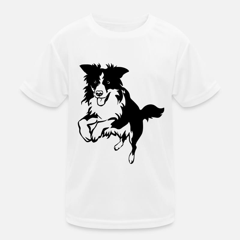 Border Collie Kids Functional T-Shirt