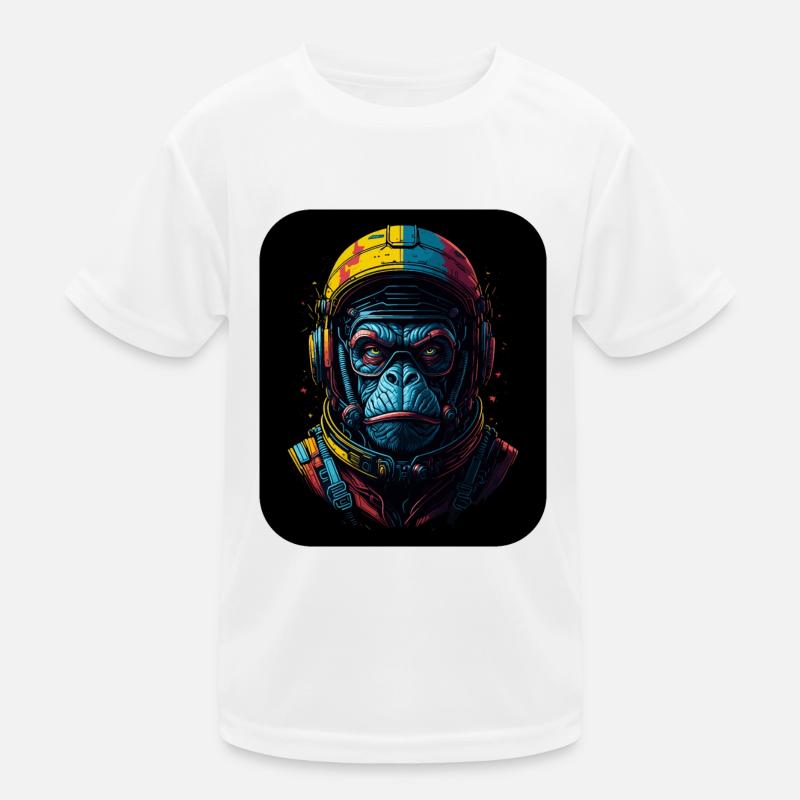 Space Monkey | Combinaison spatiale APE | Voyage spatial de singe T-shirt sport Enfant