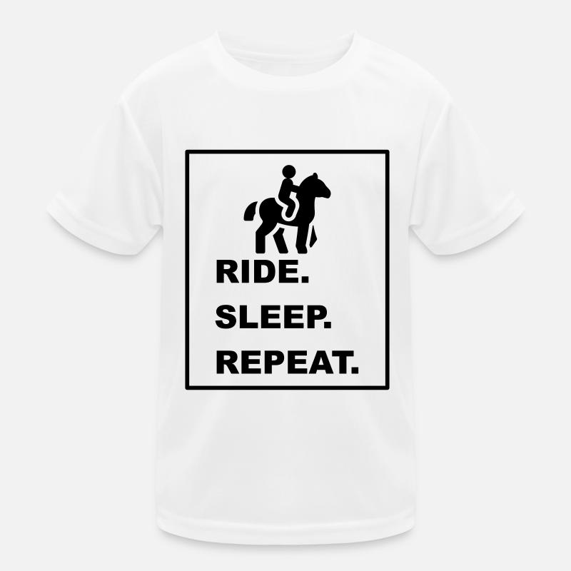 Cooles "Ride Sleep Repeat" Design for sie und ihn Kinder Funktions-T-Shirt