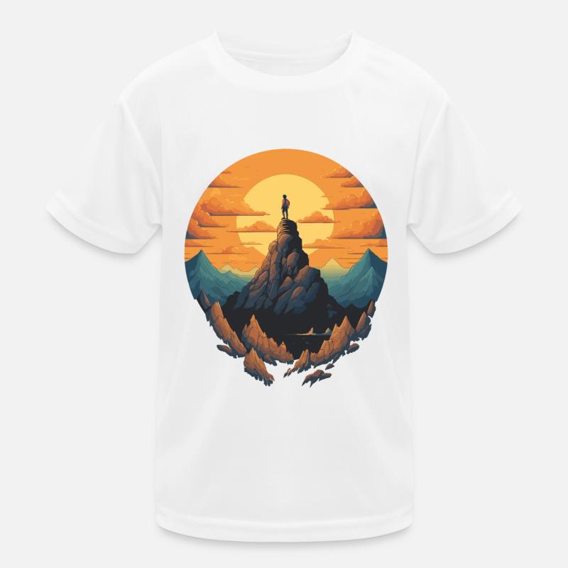 Bergsteiger Kinder Funktions-T-Shirt