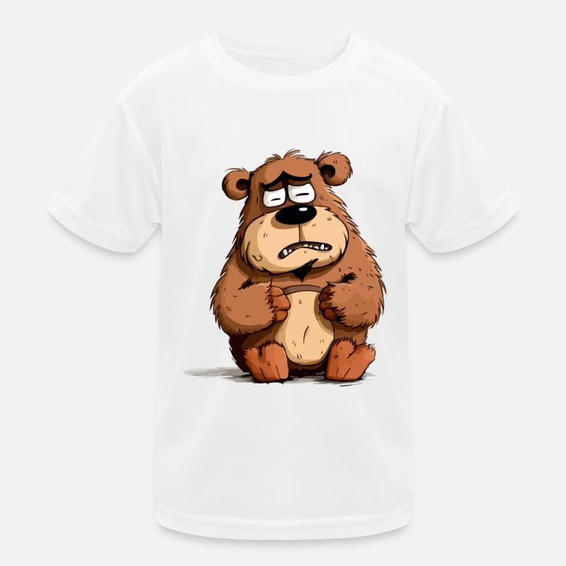 Jacky the grumpy bear Kids Functional T-Shirt