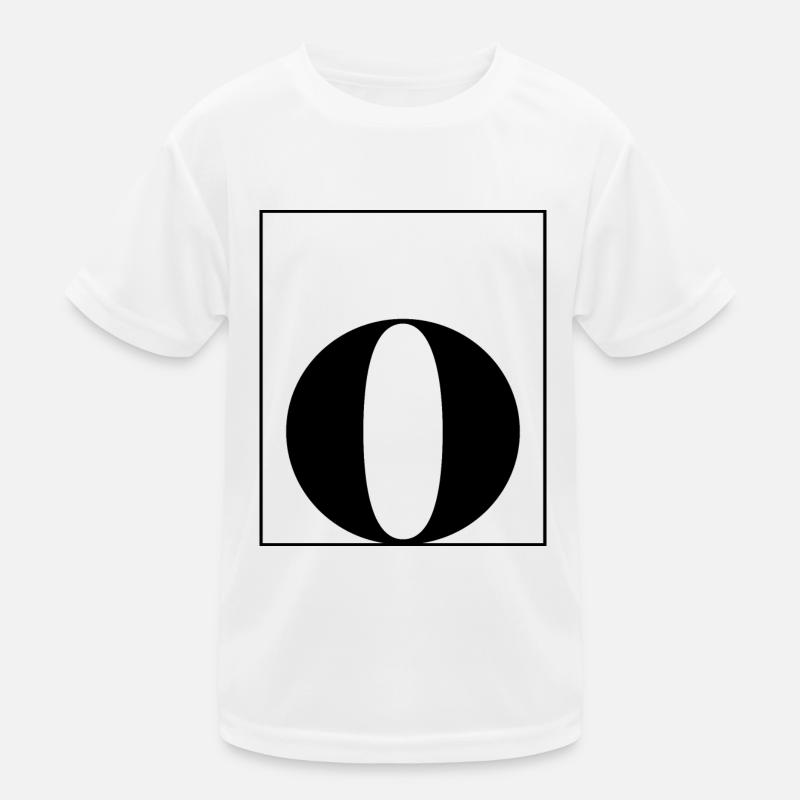 Buchstaben-Alphabet o Kinder Funktions-T-Shirt