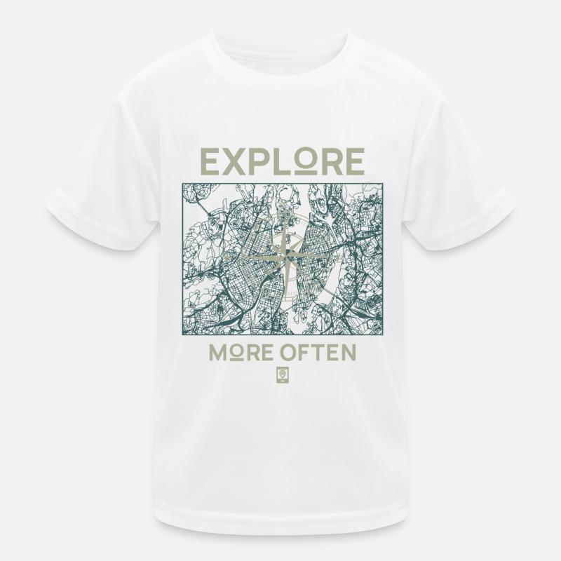 Explore More Often Kinder Funktions-T-Shirt