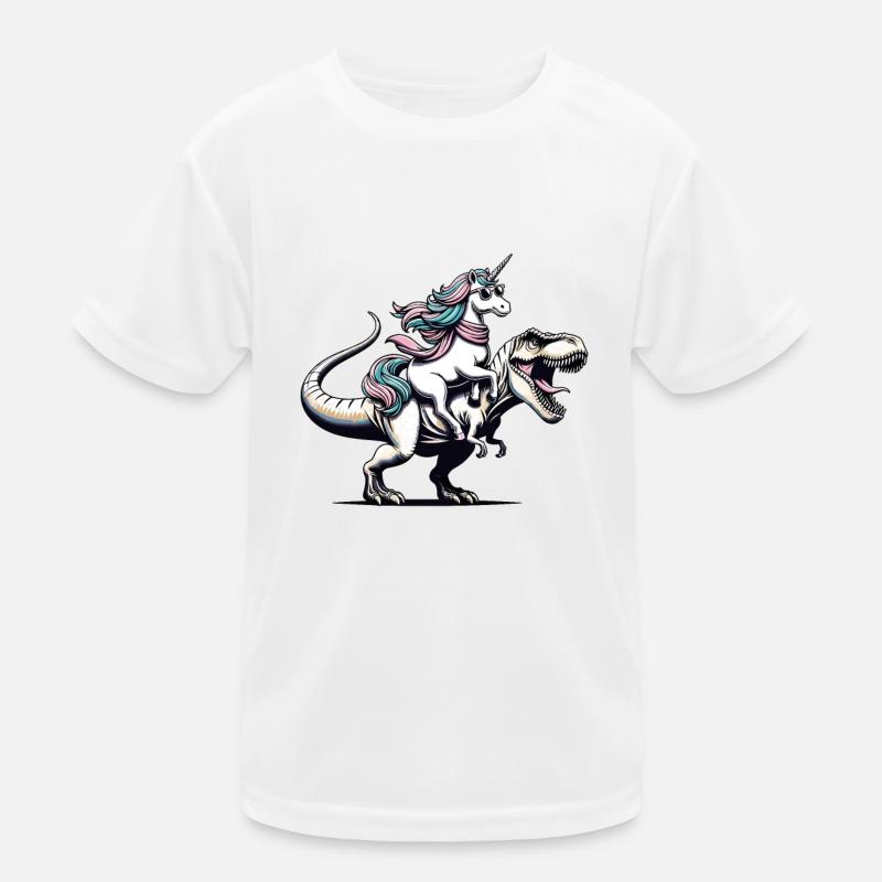 Licorne Dinosaure Créature Fantastique Tendance T-shirt sport Enfant
