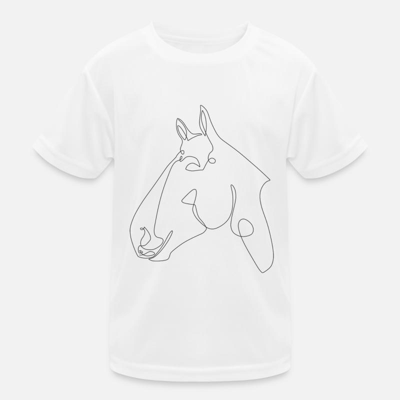 Pferdekopf Cantor Kinder Funktions-T-Shirt
