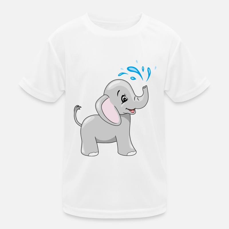 Mignon bébé éléphant se baignant T-shirt sport Enfant