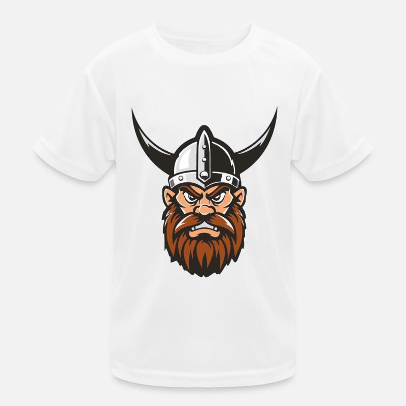 wikinger kopf Kinder Funktions-T-Shirt