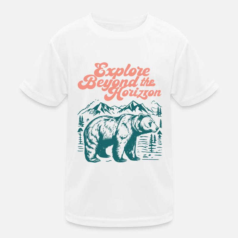 Erkunden Sie hinter dem Horizont Kinder Funktions-T-Shirt