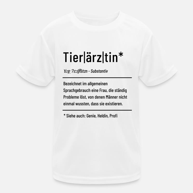Tierärztin Definition Kinder Funktions-T-Shirt