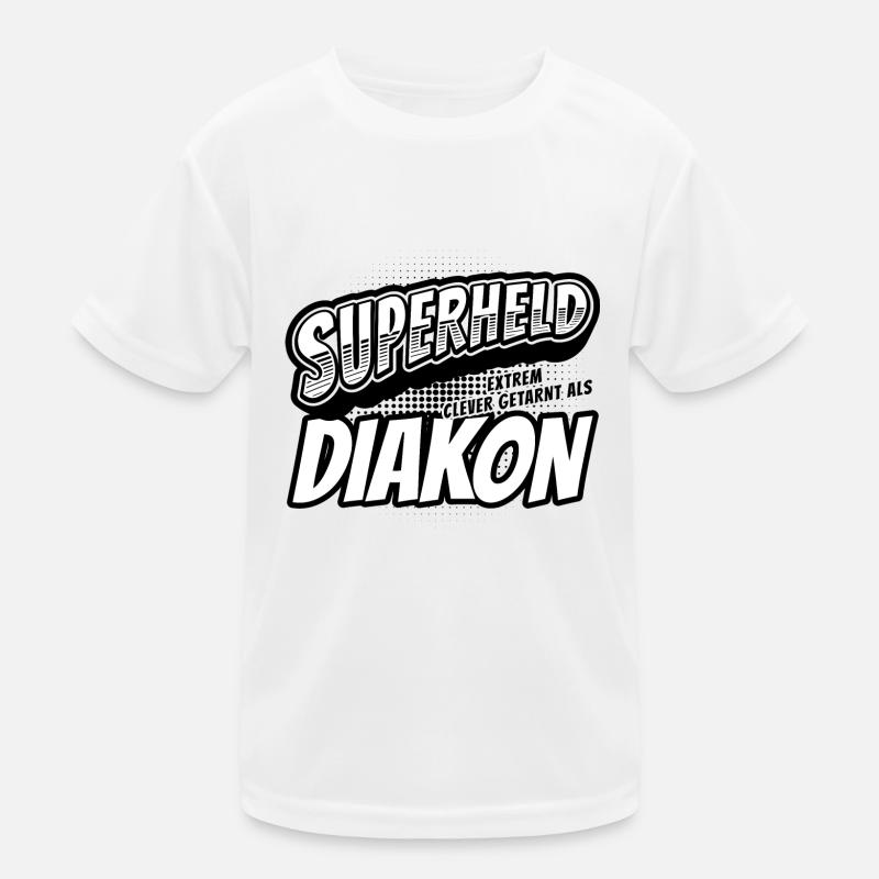 Superheld, clever getarnt als Diakon Kinder Funktions-T-Shirt