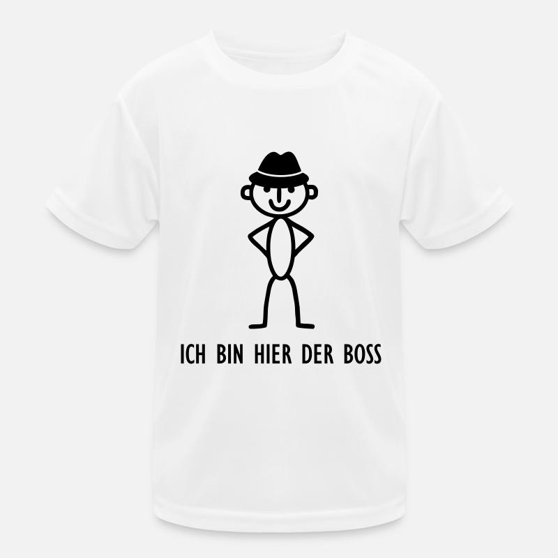 Strichmännchen - Boss Kinder Funktions-T-Shirt