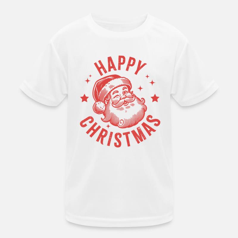 Happy Christmas Santa Kids Functional T-Shirt