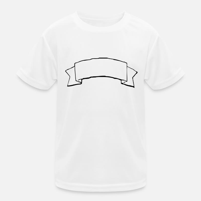 Decorative Banner, Text Frame Title/Heading Kids Functional T-Shirt