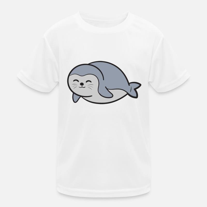 Robbe Seehund Kinder Funktions-T-Shirt