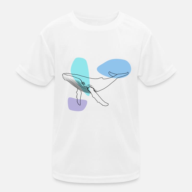 Wal - Buckelwal - Meeressäuger - Geschenk Kinder Funktions-T-Shirt