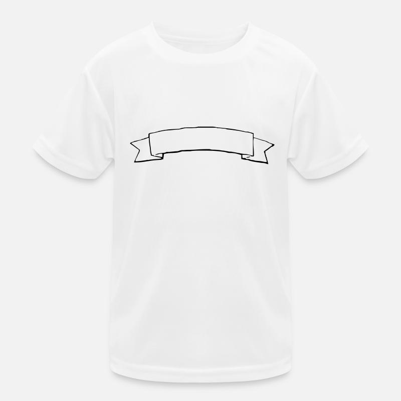 Decorative Banner, Text Frame Title/Heading Kids Functional T-Shirt