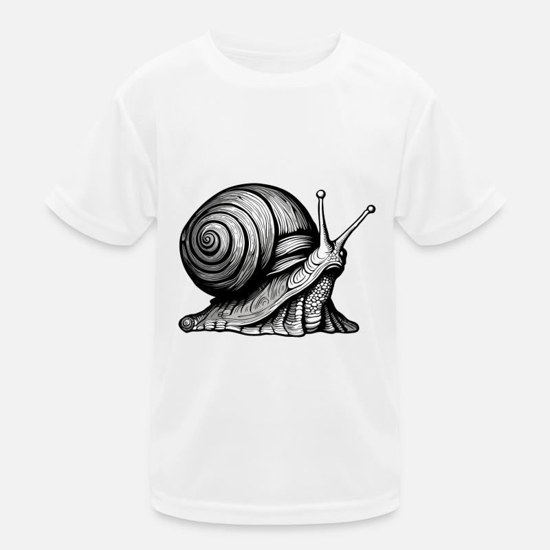 Schnecke / Tier / kriechen / Schleimig / langsam Kinder Funktions-T-Shirt