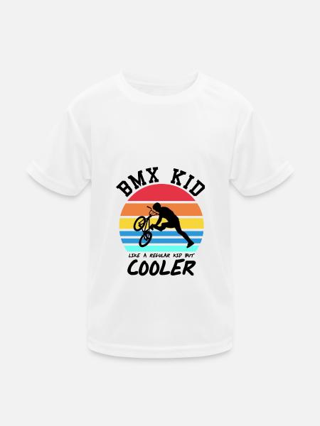 BMX - Kinder Funktions-T-Shirt - Weiß