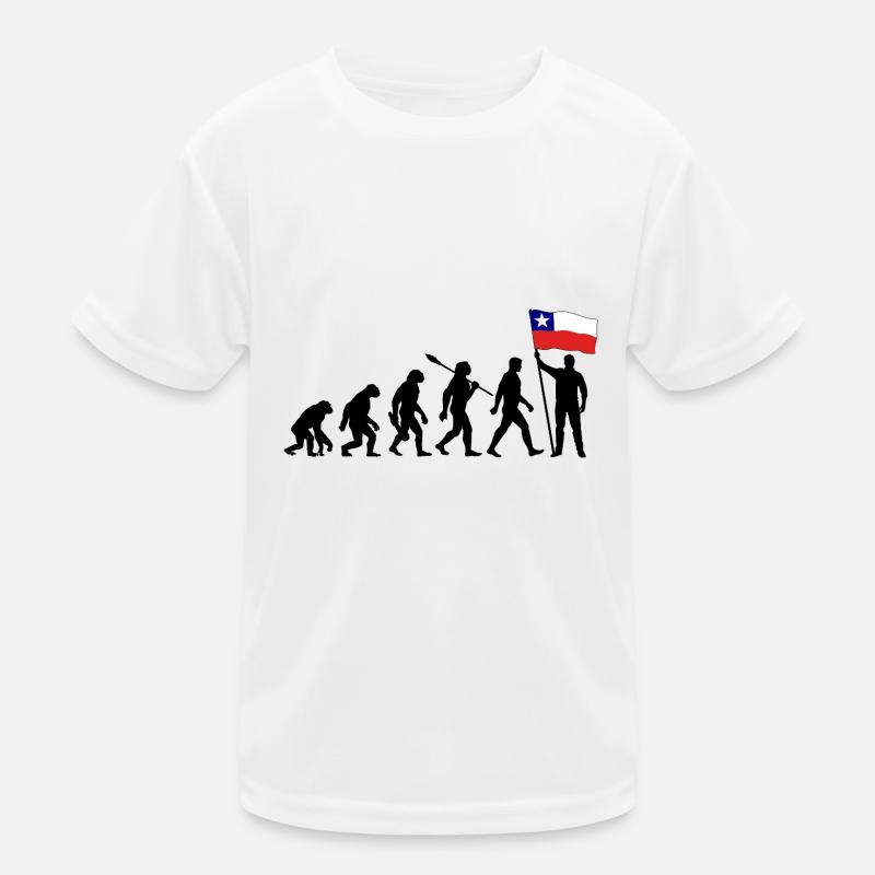 Chile - Evolution - Flagge - Nation Kinder Funktions-T-Shirt