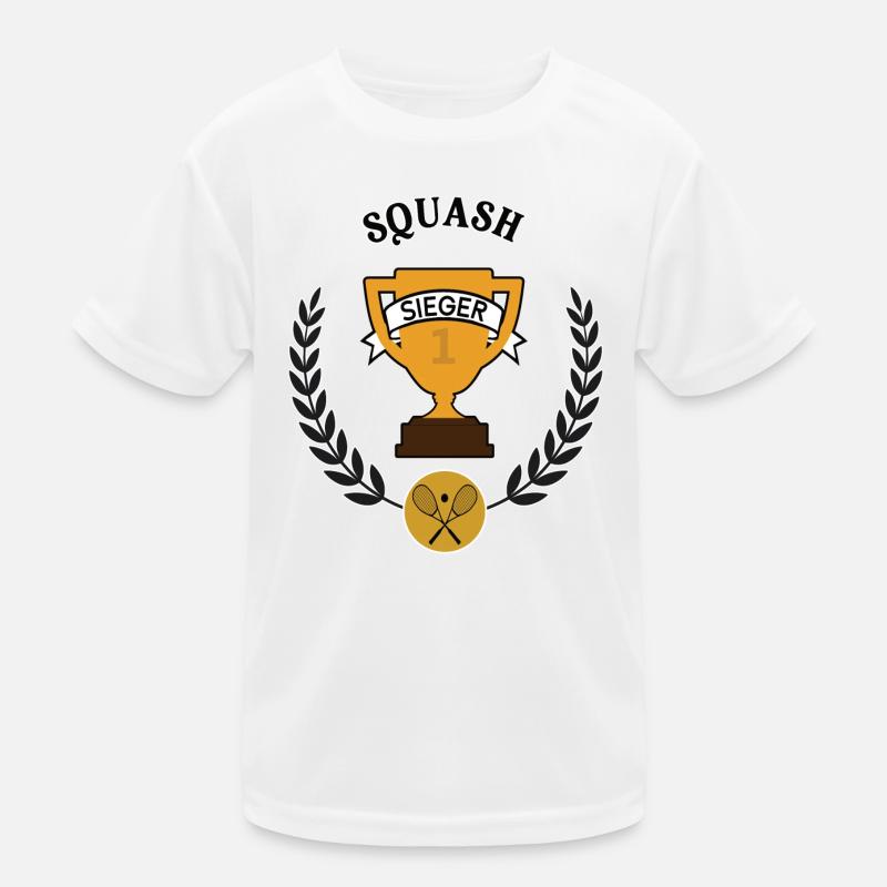 Squash Sieger Squasher Spieler Team Sieg Turnier Kinder Funktions-T-Shirt