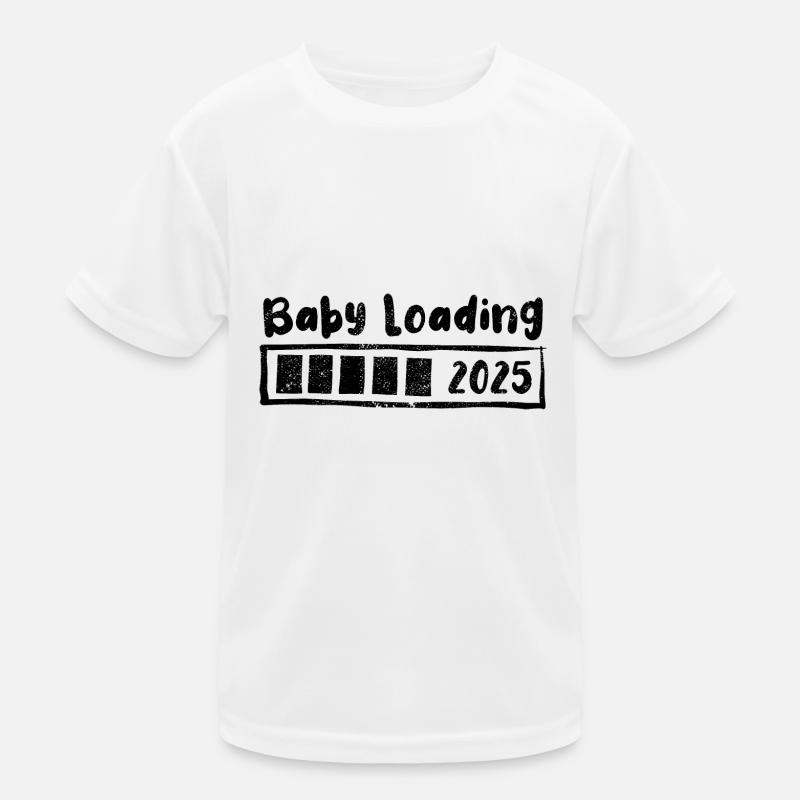 Baby 2025 loading - Schwangerschaft - Geschenk Kinder Funktions-T-Shirt