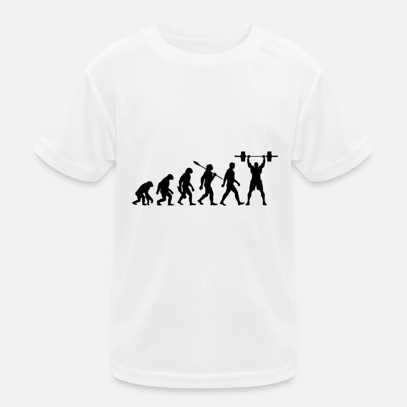 Evolution - Gewichtheben - Kraftsport Kinder Funktions-T-Shirt