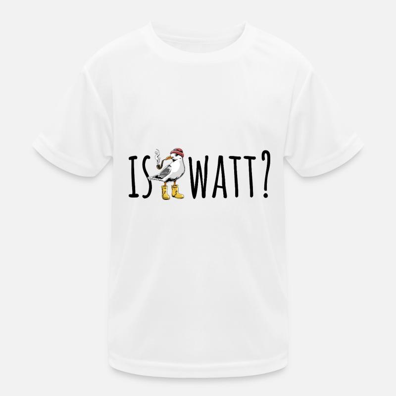 Möwe - Is Watt? - Nordsee - Geschenk Kinder Funktions-T-Shirt