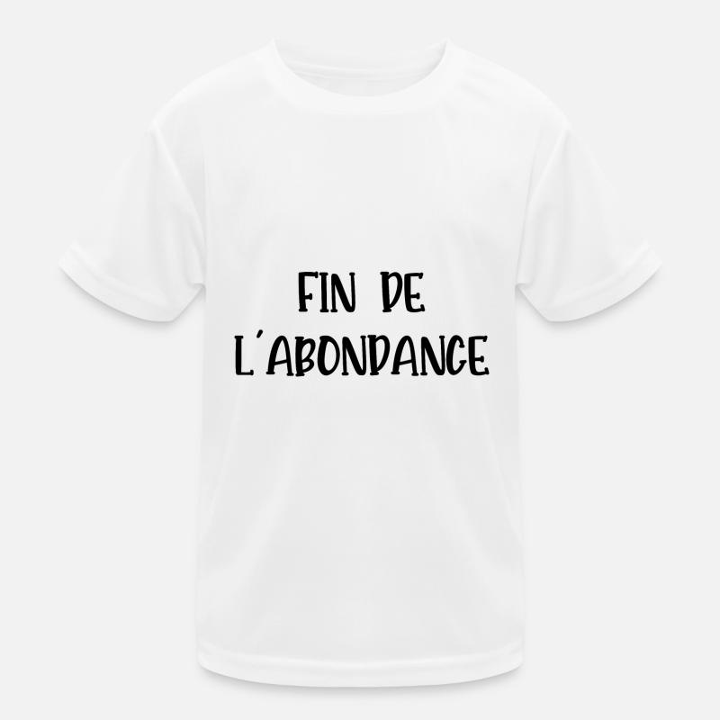 fin de l'abondance T-shirt sport Enfant