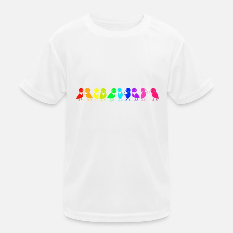 rangée colorée de corbeaux d’oiseaux T-shirt sport Enfant