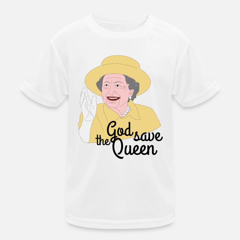 Queen Elizabeth II Kinder Funktions-T-Shirt